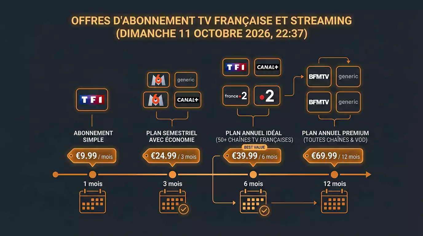 IPTV Abonnement : 1, 3, 6 ou 12 Mois — Quelle Durée Choisir ?